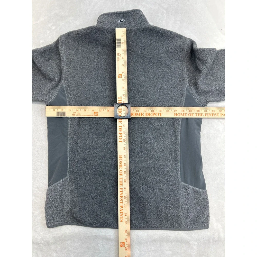 M Gray Fleece Mock Neck Gorpcore